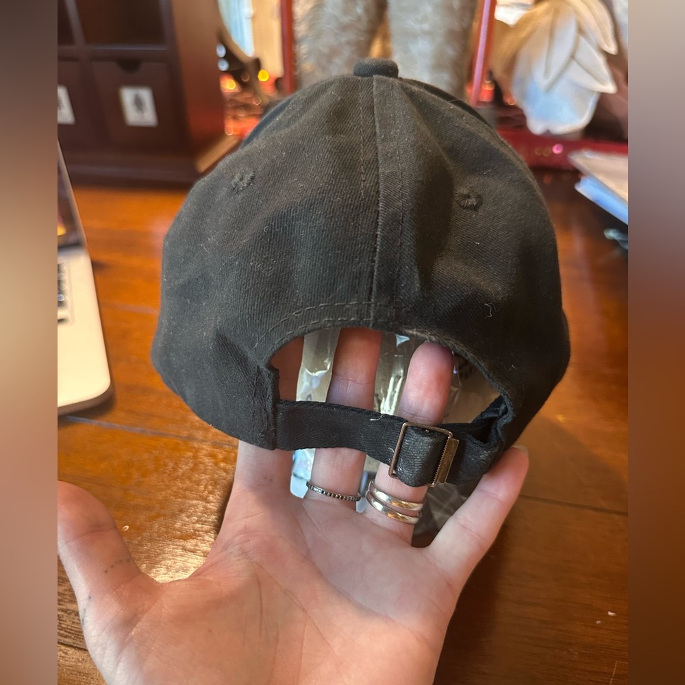 Rhinestone Crown Baseball Cap - Black - Picture 3 of 5